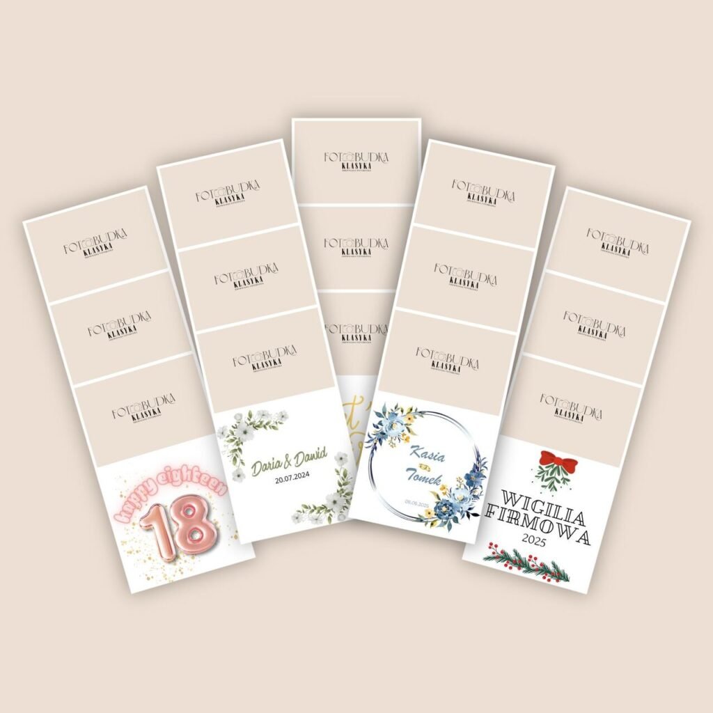 Personalizowane wydruki zdjęć z drewnianej fotobudki